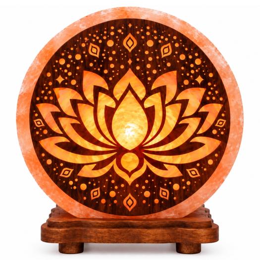 Lámpara de Sal del Himalaya Loto