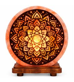 Lámpara de Sal del Himalaya Mandala