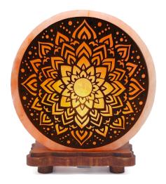 Lámpara de Sal del Himalaya Mandala