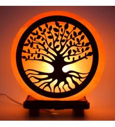 Lámpara de Sal del Himalaya Árbol de la Vida Raíces