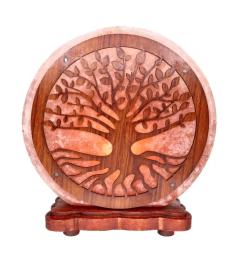 Lámpara de Sal del Himalaya Árbol de la Vida Raíces