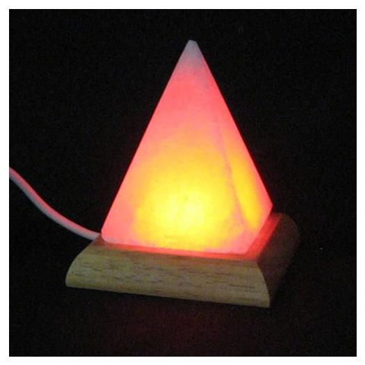 Lámpara de Sal del Himalaya USB Pirámide