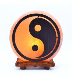 Lámpara de Sal del Himalaya Ying Yang