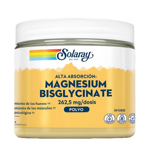 Magnesio Bisglycinate Polvo Solaray 179 g