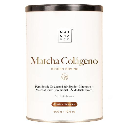 Matcha Collagen Colágeno Aroma Chocolate con Magnesio y Té Matcha Matcha&Co 300g