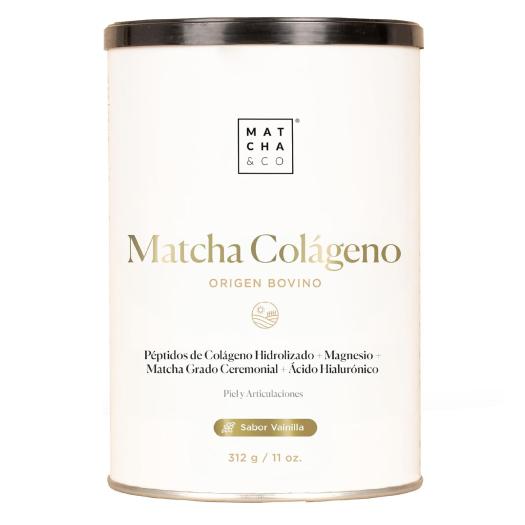 Matcha Collagen Colágeno Aroma Vainilla con Magnesio y Té Matcha Matcha&Co 300g