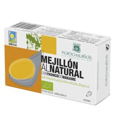 Mejillón al Natural con Tronco de Wakame Porto Muiños Bio 120g