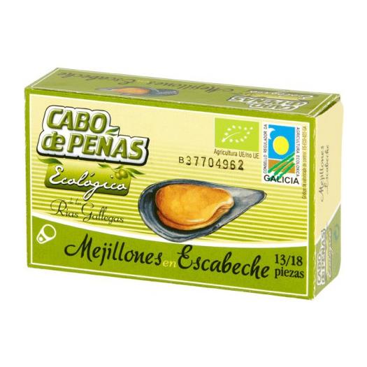 Mejillón en Escabeche 13-18 Piezas con Aceite de Oliva Cabo de Peñas Bio 111g