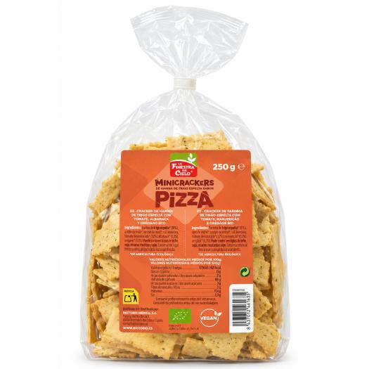 Mini Crackers de Espelta Sabor Pizza La Finestra Bio 250g