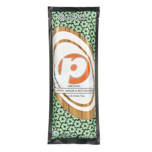 Noodles de Arroz Integral con Jengibre y Calabaza Sin Gluten King Soba Bio 250g