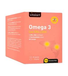 Omega 3 con EPA y DHA Vitalart 30 Cápsulas y 30 Perlas