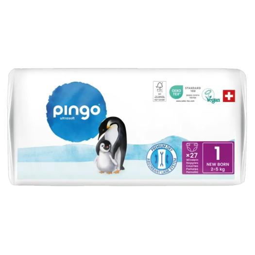 Pañales Talla 1 Recién Nacido 2-5Kg Pingo Bio 27ud