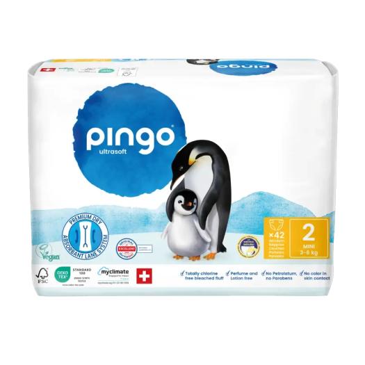 Pañales Talla 2 Mini 3-6Kg Pingo Bio 42ud