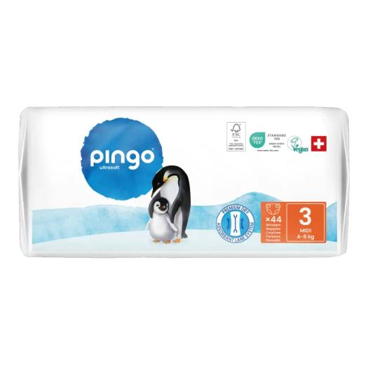 Pañales Talla 3 Midi 4-9Kg Pingo Bio 44ud