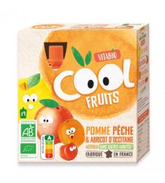 PACK Cool Fruits  Manzana, Melocotón y Albaricoque Vitabio 4x90g