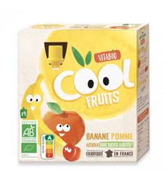 PACK Cool Fruits Plátano y Manzana Vitabio 4x90g