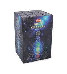 Pack Incienso 7 Chakras Hem 12 x 7 estuches