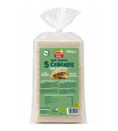 Pan de Molde Tierno 5 Cereales sin Corteza La Finestra Bio 300g