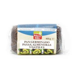 Pan Germinado con Almendras Pasas y Dátiles Sin Levadura Bio 400g
