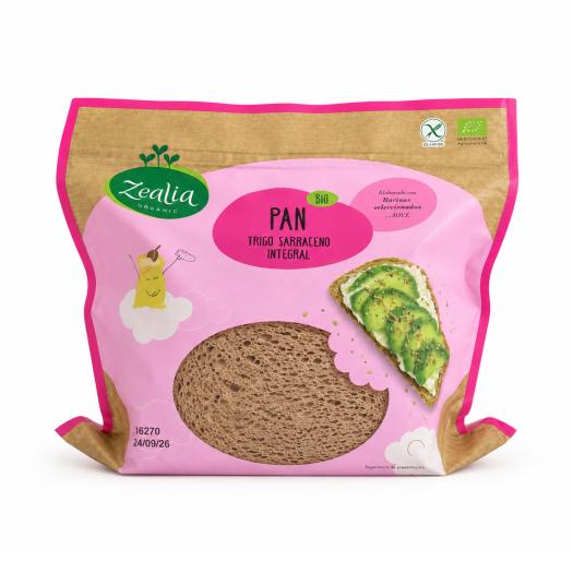 Pan Integral Trigo Sarraceno Sin Gluten Zealia Bio 330g