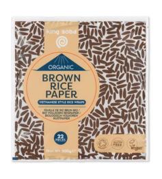 Papel de Arroz Integral Sin Gluten King Soba Bio 200g