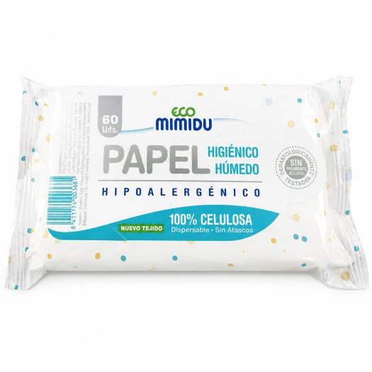 Papel Higiénico Húmedo Biodegradable Ecomimidú Bio 60 ud