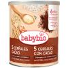 Papillas en Polvo 5 Cereales con Cacao Babybio Bio 220g