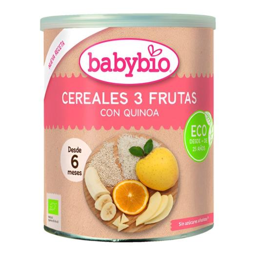 Papillas en Polvo Cereales con 3 Frutas y Quinoa Babybio Bio 220g