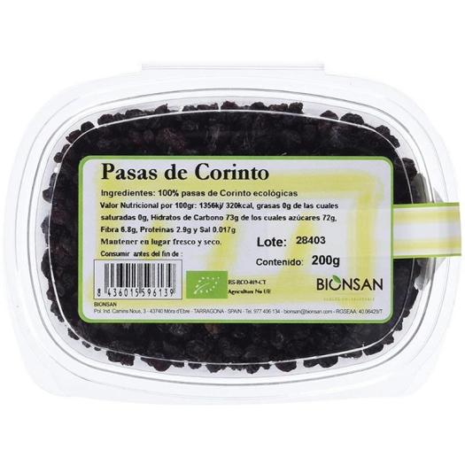 Pasas de Corinto Bionsan Bio 200g