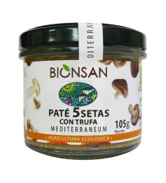 Paté 5 Setas con Trufa Bionsan Bio 105g