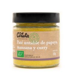 Paté Untable de Papaya, Manzana y Curry Carlota Bio 180g