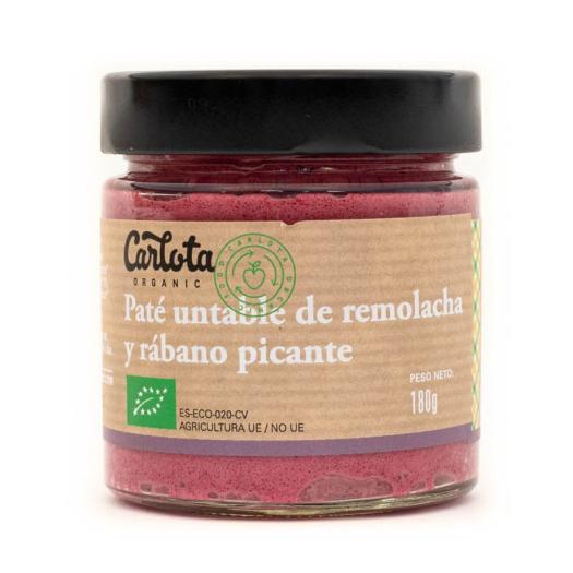 Paté Untable de Remolacha y Rábano Picante Carlota Bio 180g