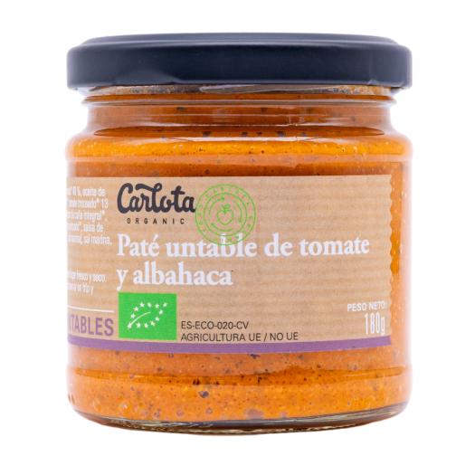 Paté Untable de Tomate y Albahaca Carlota Bio 180g