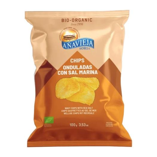 Patatas Fritas en Aceite de Girasol Onduladas Añavieja Bio 100g