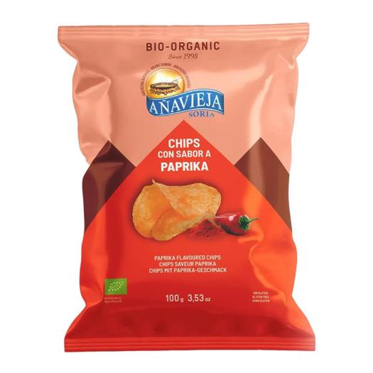 Patatas Fritas en Aceite de Girasol Paprika Añavieja Bio 100g