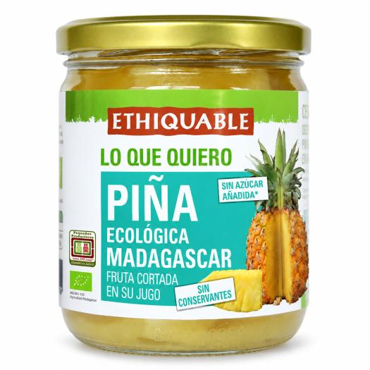 Piña en Bote de Cristal Ethiquable Bio 400g