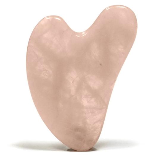 Piedra de Masaje Gua Sha de Cuarzo Rosa 8cm