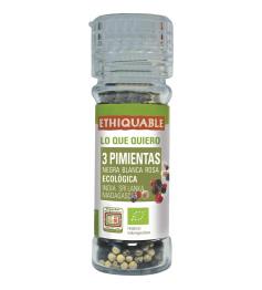 Pimientas Tres Colores Molinillo Ethiquable Bio 45g