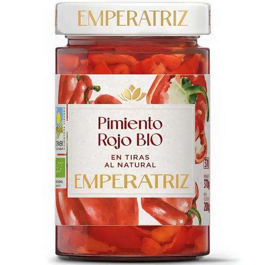 Pimiento Rojo en Tiras al Natural Emperatriz Bio 370 ml