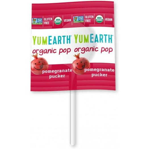 Piruletas Veganas Sabor a Frutas Fruit Pops Bio YumEarth 14ud
