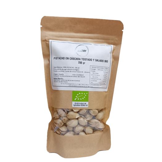 Pistacho Nacional con Cáscara Tostado y Salado Nulthy Bio 250g