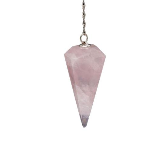 Péndulo de Cuarzo Rosa