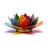 Portavelas Loto 7 Chakras 13,5cm