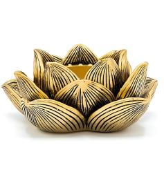 Portavelas Loto color dorado