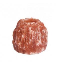 Portavelas Sal del Himalaya Rústico