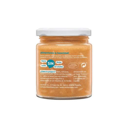 Potito Cachitos de Arroz Integral con Salmón y Guisantes Smileat Bio 230g