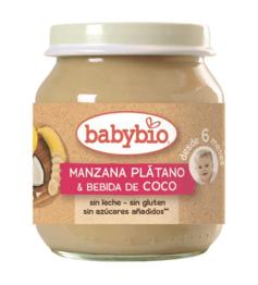 Potito de Manzana Plátano y Bebida de Coco Babybio 130g