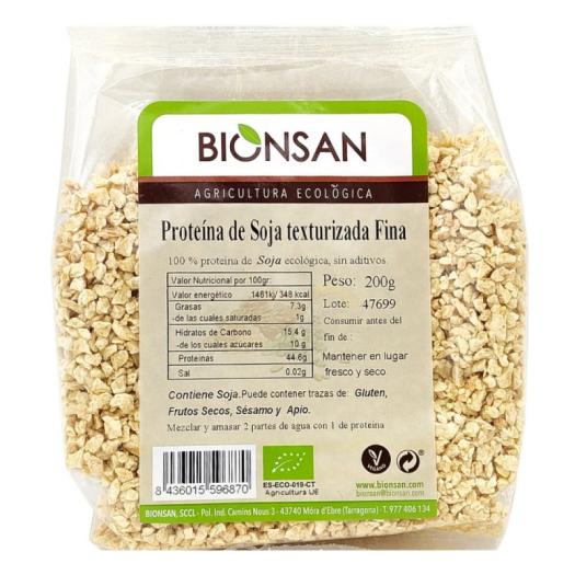 Proteína de Soja Texturizada Fina Bionsan Bio 200g