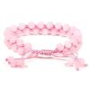Pulsera de Cuarzo Rosa 0,6cm