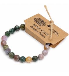 Pulsera de Ágata de Musgo 8mm